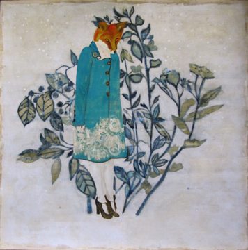 DUNST FOX - Oil and mixed technique on canvas by ICI ET LÀ - view 3